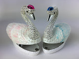 Promise of Love Jewelry Storage Boxes with a Loving Pair of Swans