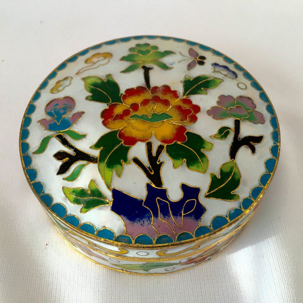 White Enamel Feng Shui Jewelry Box