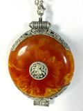 Antique Tibetan Amber Pendant