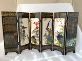 Feng Shui Tabletop Art With Birds and Flowers