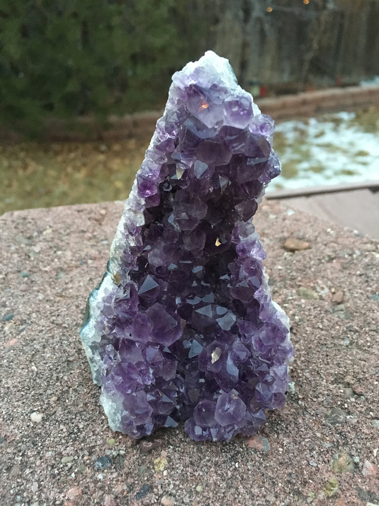 Amethyst Crystal Cluster, 3.9" x 3"