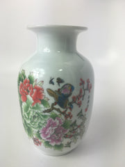 Birds and Butterflies with Peony Flowers Chinese Porcelain Flower Vase
