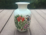 Birds and Butterflies with Peony Flowers Chinese Porcelain Flower Vase