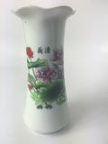 Fresh Lotus Flowers Chinese Porcelain Flower Vase