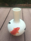 Lucky Koi Fish Chinese Porcelain Flower Vase