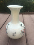 "Red Birds Are Singing and Flowers Are Fragrant" Chinese Porcelain Flower Vase