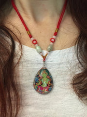 Green Tara Pendant Necklace