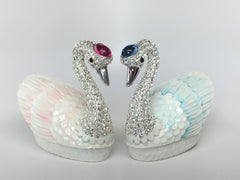 Promise of Love Jewelry Storage Boxes with a Loving Pair of Swans