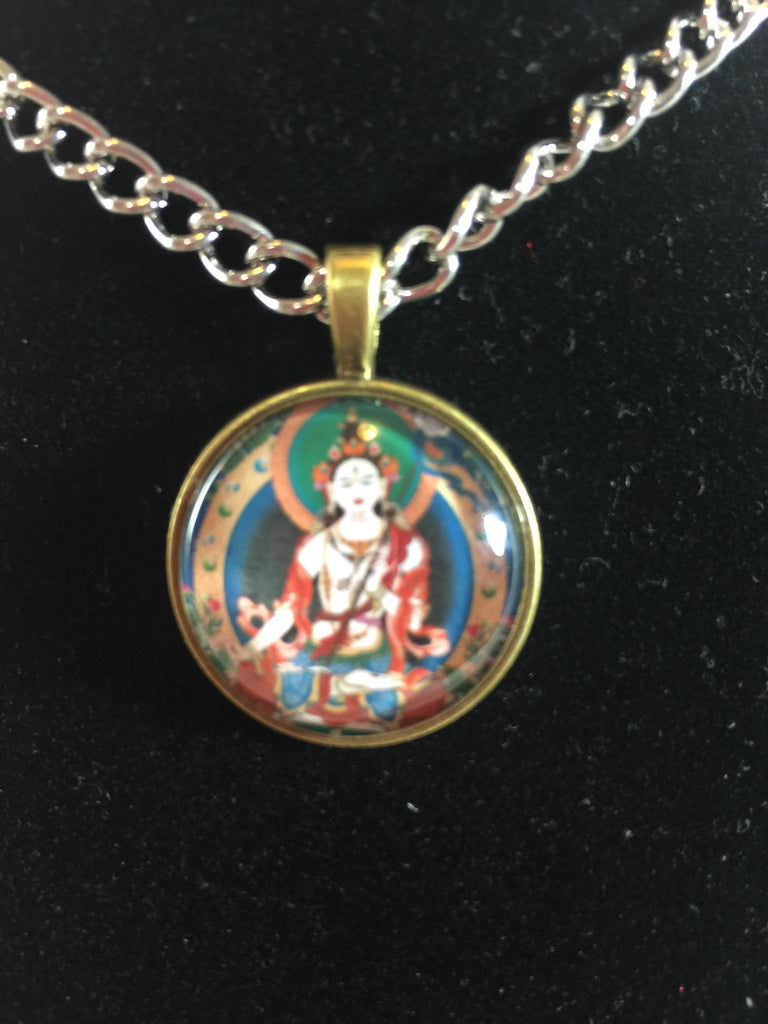 Feng Shui Jewelry White Tara Pendant