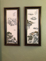 "The Beauty of Tranquility" Chinese Ceramic Wall Art Paintings