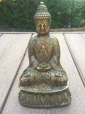 Antique Bronze Statue Serenity Buddha